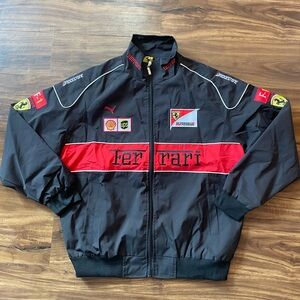 Ferrari F1 Racing Jacket Men's XL - Black and Red